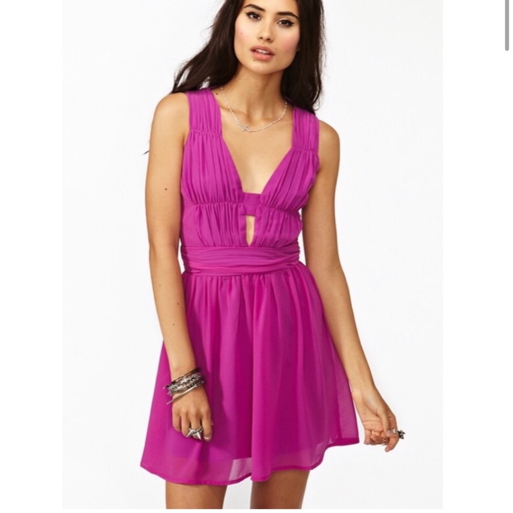 Keepsake the Label - Magenta Pink Love Struck Mini Dress XS